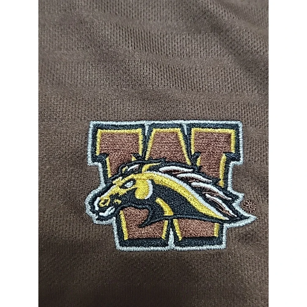 Adidas Western Michigan Brown Climalite XL Coaches Short‎ Sleeve Polo